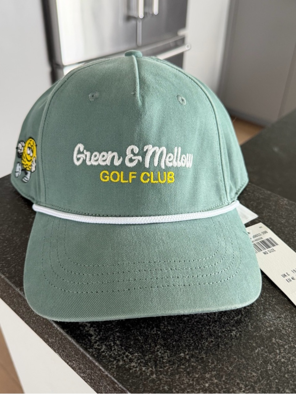 NEW: Hollister Green & Mellow Golf Club Hat Cap Rope Snapback Adjustable